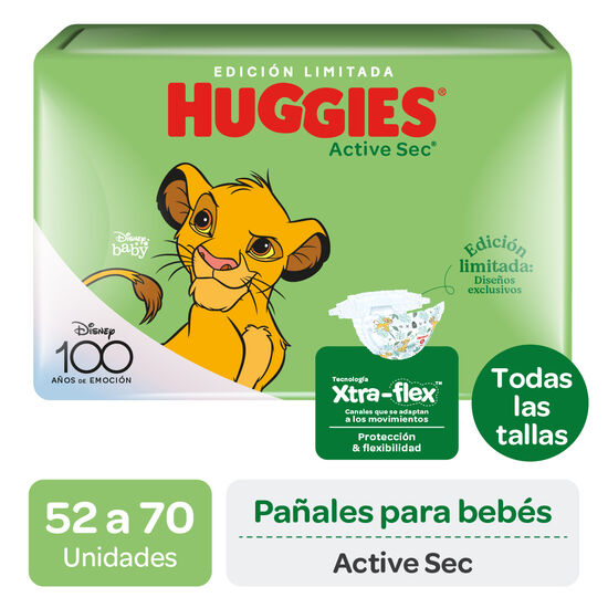 Pañales Huggies Active Sec Xtra Flex x1 Packs 